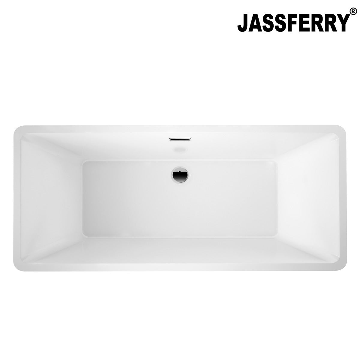 JassferryJASSFERRY Contemporary Freestanding Bathtub Luxury Rectangular Hourglass DesignBathtubs