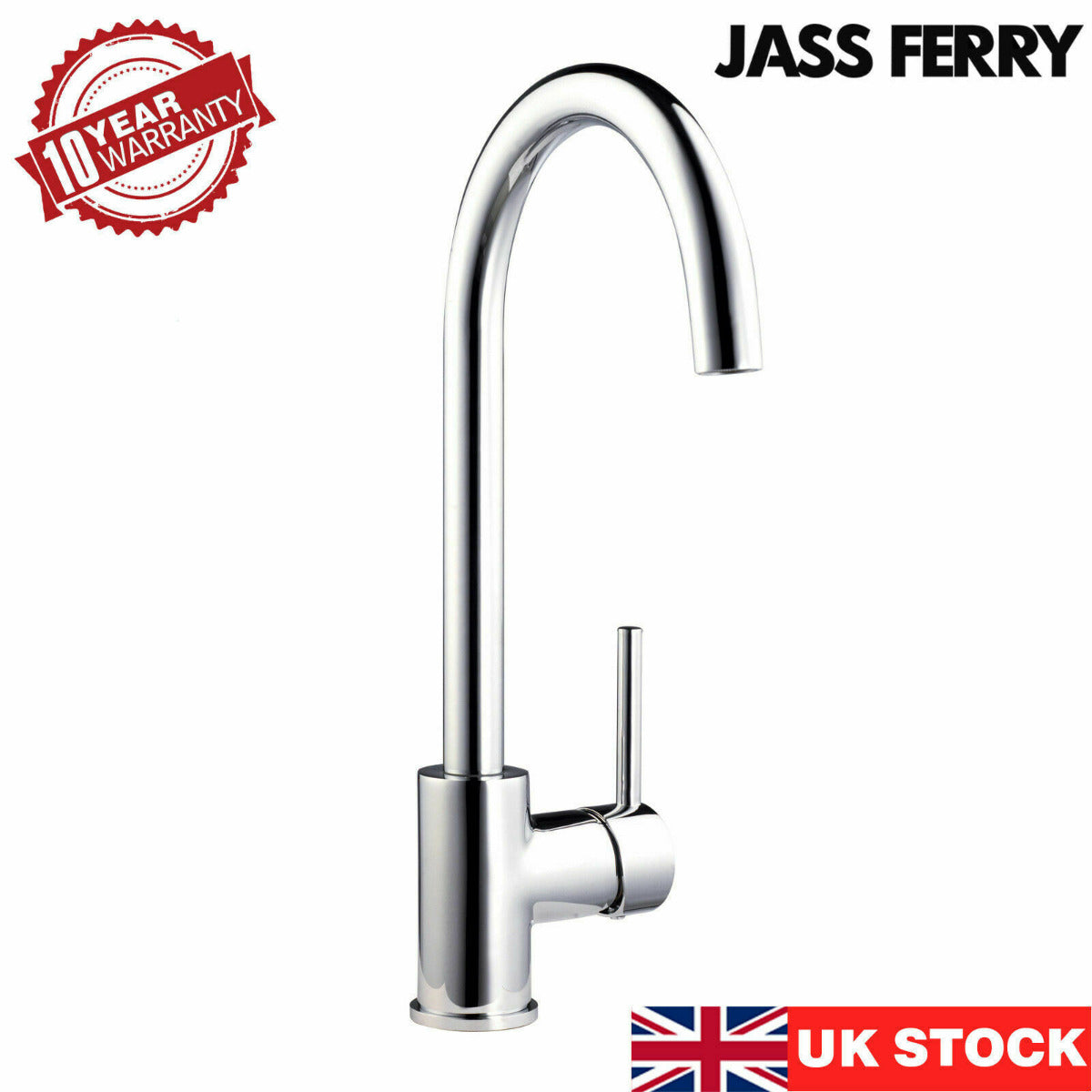 JassferryJASSFERRY New Sink Tap Monobloc Brass Mixer Single Lever Swivel Round FaucetKitchen taps